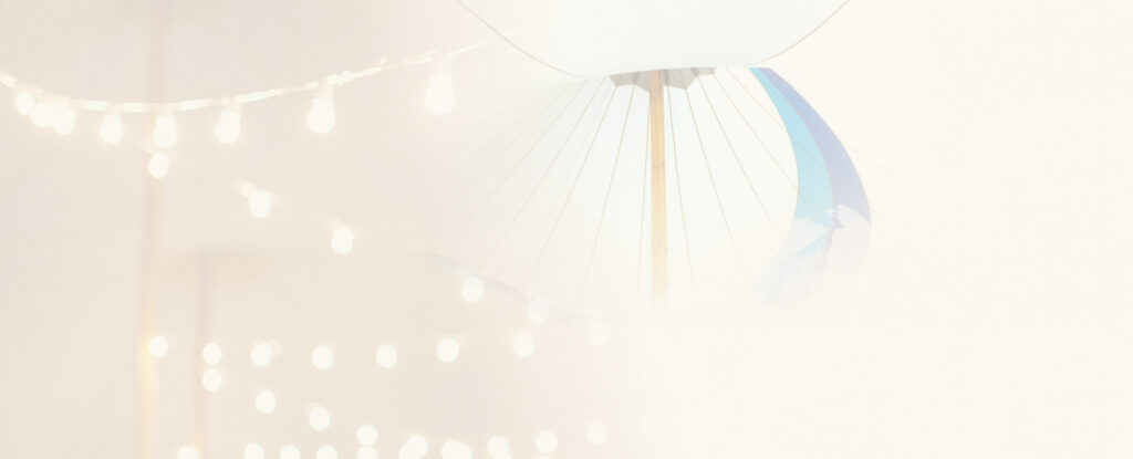 inside of a tent